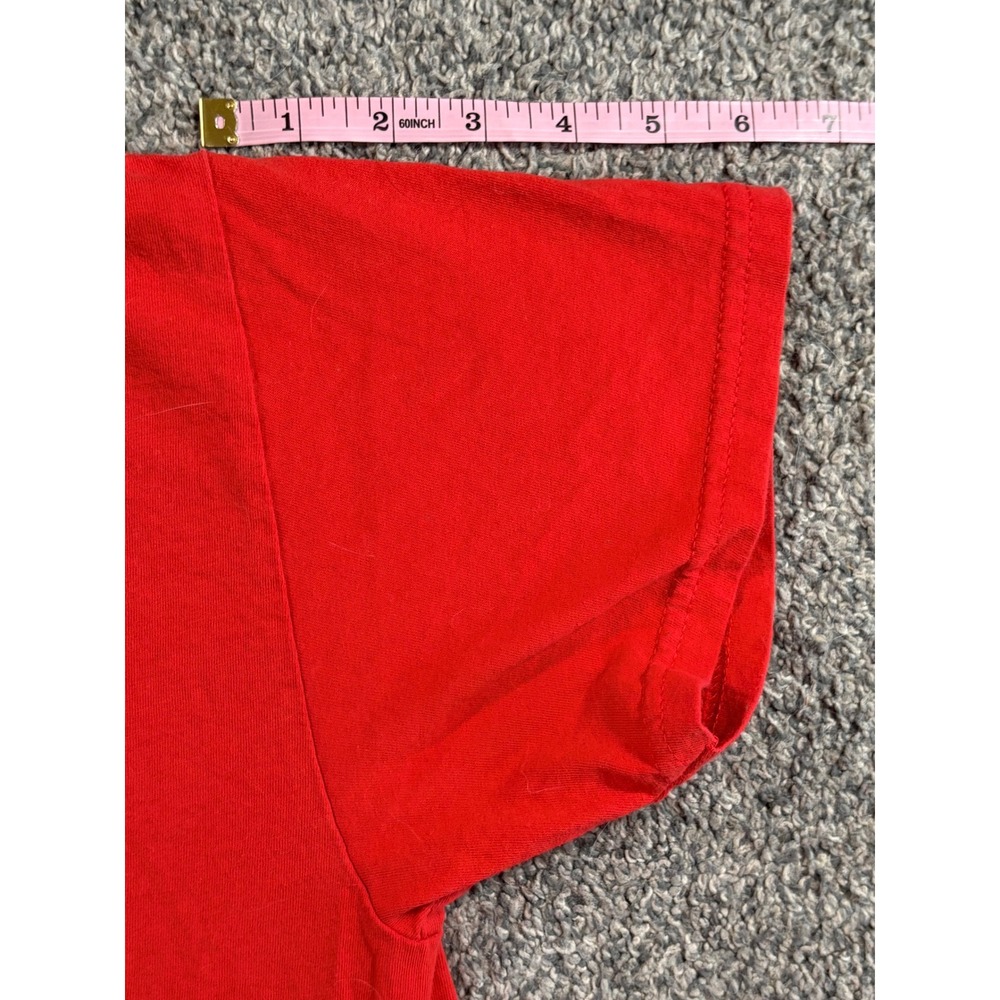 Peanuts Snoopy Graphic Tee Mens Medium Red Not Today Woodstock Cartoon Shirt - Picture 5 of 9